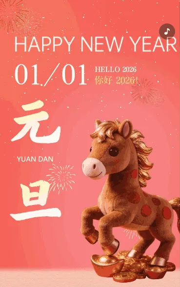 元旦贺卡节日祝福