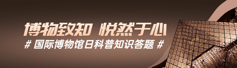 棕色写实唯美风格政府组织国际博物馆日知识答题活动banner