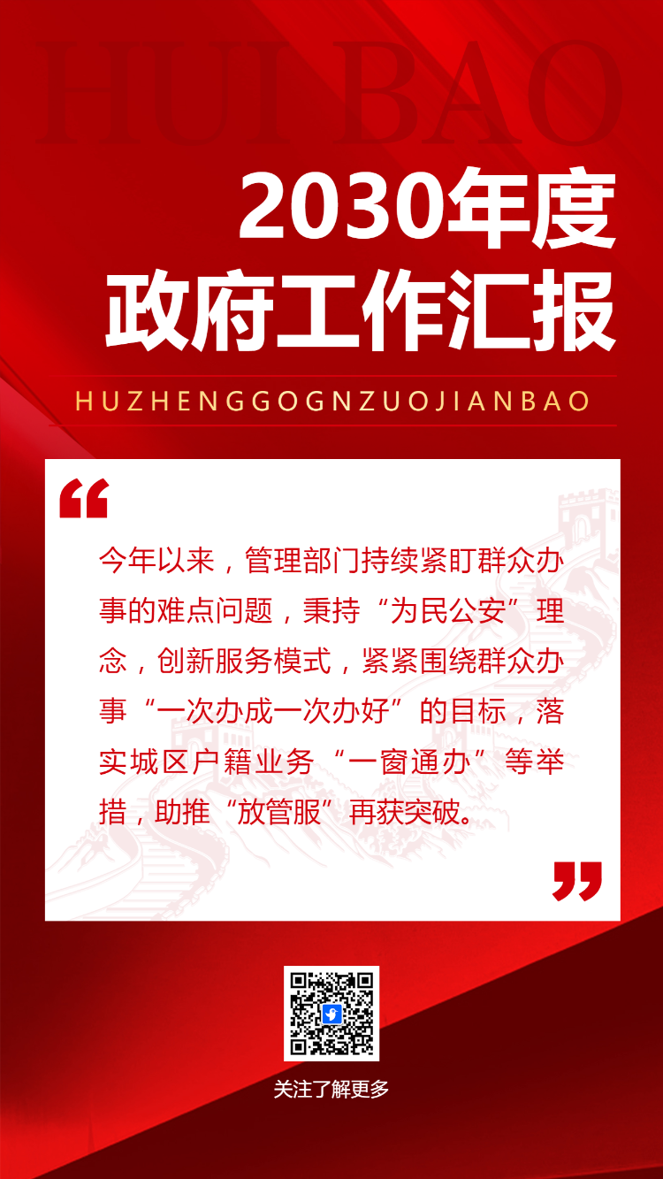 2030年度 政府工作汇报