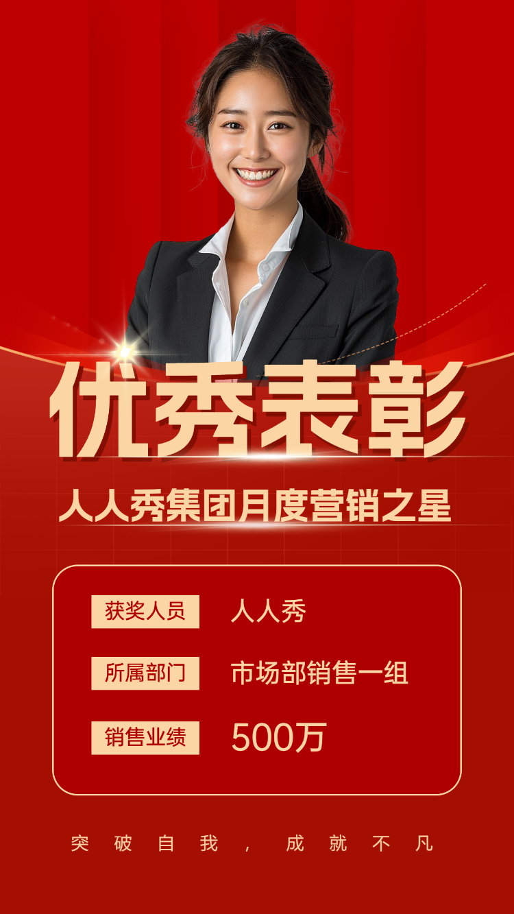 企业员工表彰优秀表彰