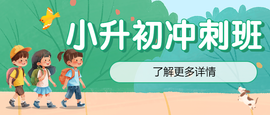 小升初衔接班招生宣传