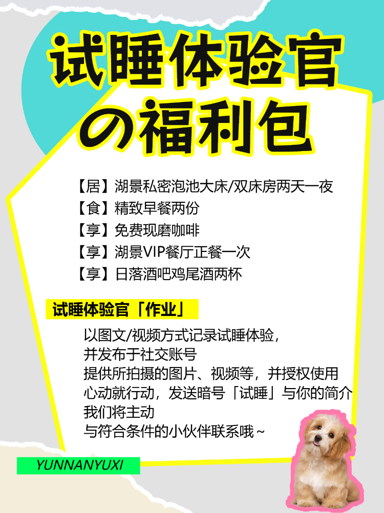 旅游民宿试睡官招募
