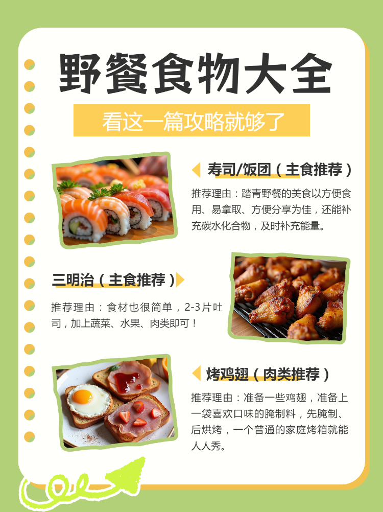 春系列餐饮美食野餐食谱